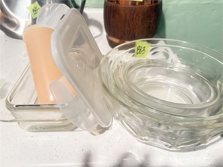 Glass Bowls, Containers
