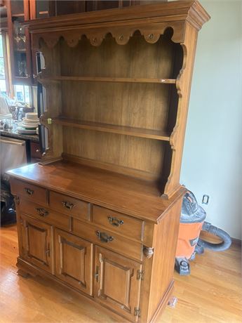 Solid Maple China Cabinet, Young Republic (2 Pieces)