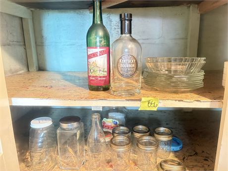 Glass Jars, Plates