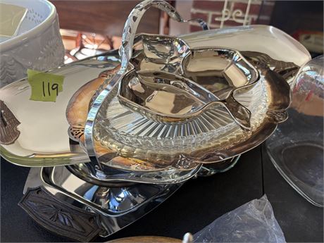 Metal Serving Trays, Kromex