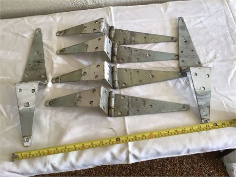 Six Large Hinges for a Barm or Shed