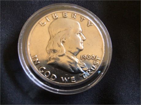 1960-D Ben Franklin 1/2 Dollar Coin