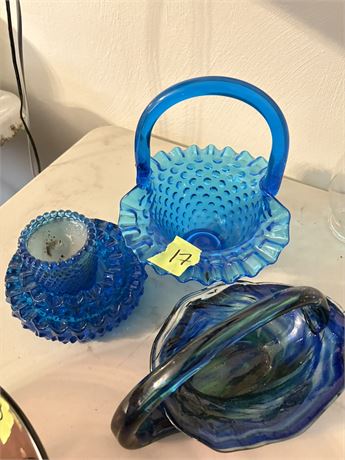 Glassware, Fenton Colonial Blue