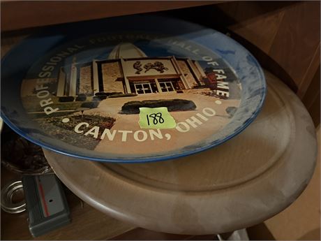 Vintage Hall of Fame Tray, Lazy Suzan Tray