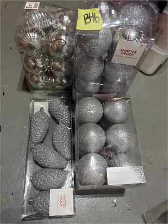 Christmas Ornaments, Silver