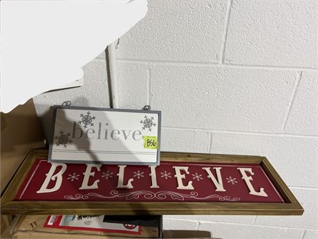 "Believe" Wall Decor