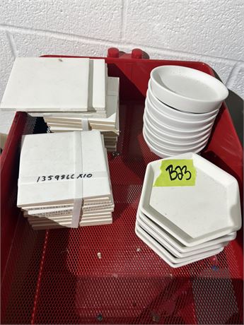 Paintable Coasters and Dishes