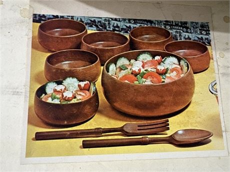 Wood Bowls 9-Piece