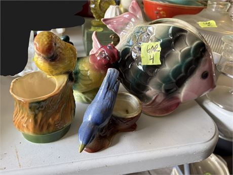 Figurines, Birds, Fish