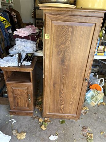 Side Table and Cabinet