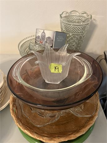 Glass Bowls, Vases