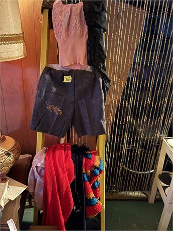 Vintage Clothing Lot, Wool Shorts, Sweaters