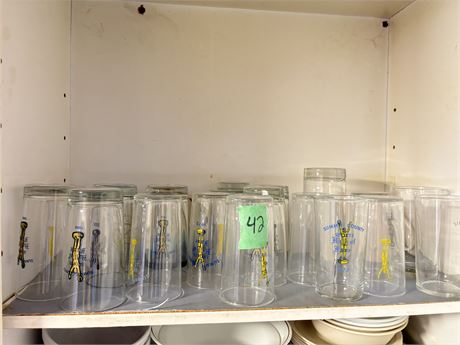 Glassware, Hall of Fame Sports Glasses by Year