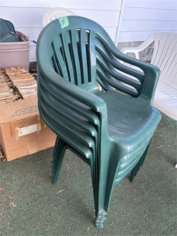 Plastic Chairs, Green