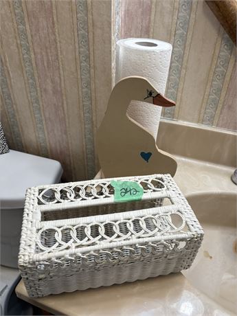 Wicker Tissue Box
