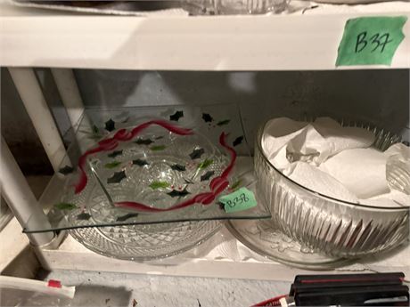 Glass Bowls, Tray