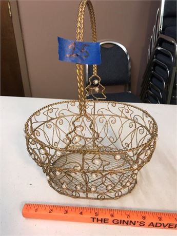Metal Christmas Basket
