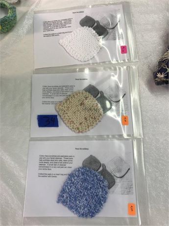 Knitted Face Scrubbies