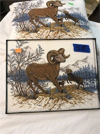 Ram Picture & Pillow Set
