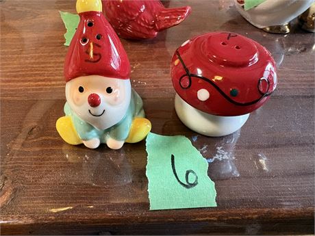Salt and Pepper Gnome and Mushroom