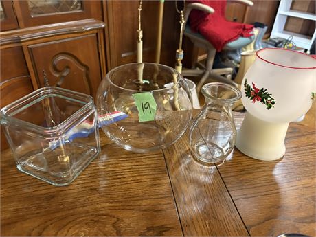 Candle Holders, Glass Decor