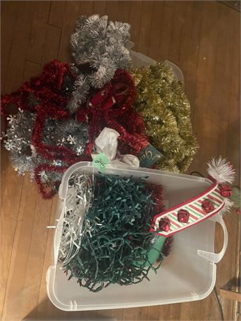 Christmas Lights and Garland