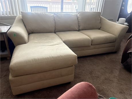 Sectional Sofa, Microfiber Fabric, Good Condition