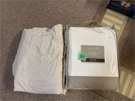 King Size Blanket and Sheets