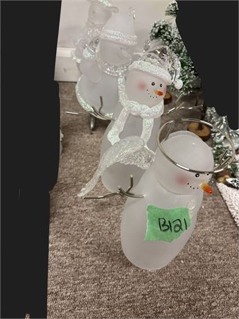 White Snowmen Decor