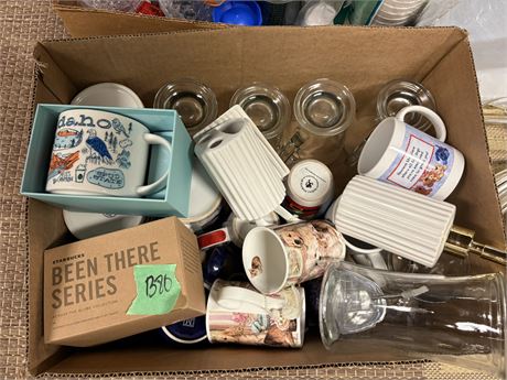 Mugs, Glassware, Misc Lot