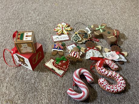 Christmas Decor, Gingerbreads, Blocks
