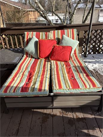 Double Chaise Longe Patio Furniture