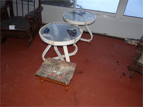 2 Side Tables and a Stool