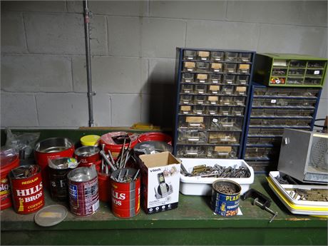 Work Bench Clean Off  Basement