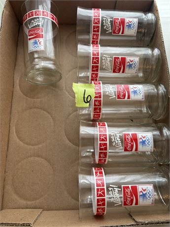 Vintage Olympic Coca-Cola Glasses