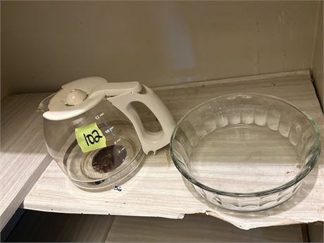 Coffee Pot and Bowl
