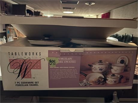Vintage Porcelain Enamel Cookware