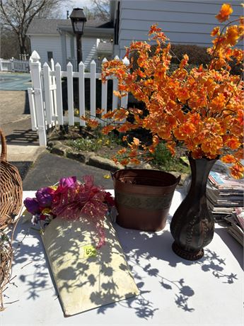 Silk Floral Decor and Containers