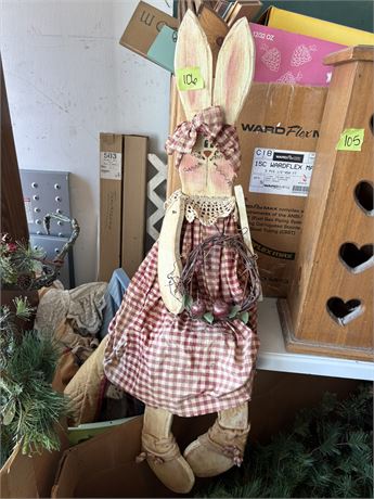 Wood Rabit Decor