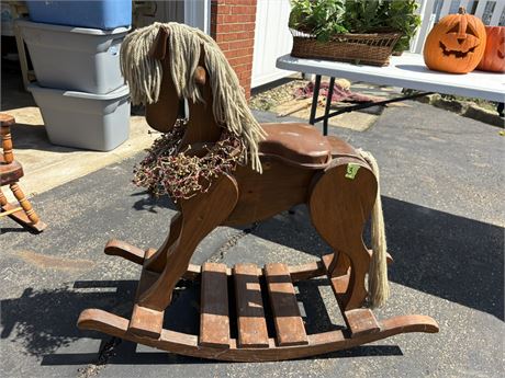 Wood Rocking Horse
