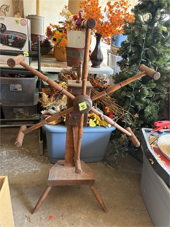 Antique Wooden Yarn Winder