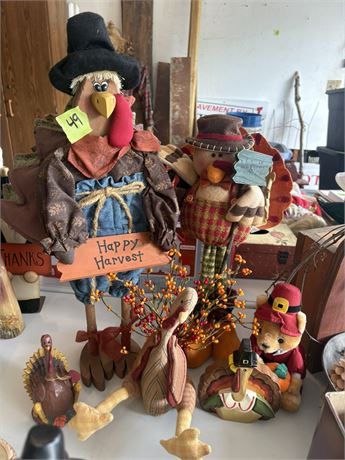 Thanksgiving Decor, Turkeys