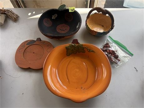 Fall Pumpkin Bowls