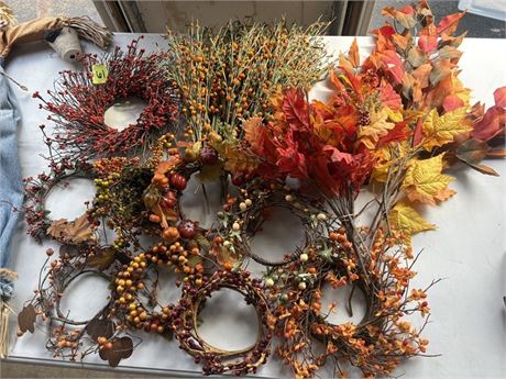 Fall Floral, Wreaths, Candle Rings