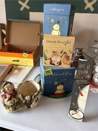 Snowman Decor, Boxes