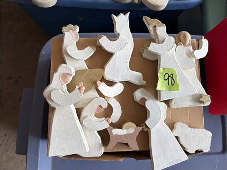 Nativity Wood Figures