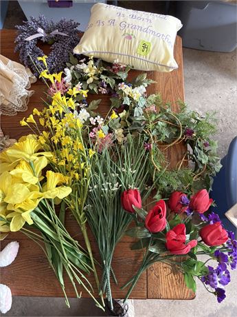 Spring Floral and Pillow