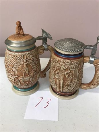 2 Avon Beer Steins