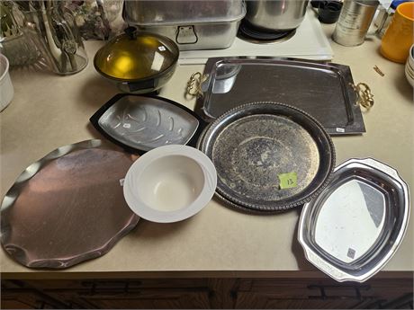 Serving Trays (plated silver)