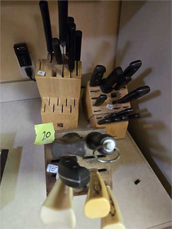 Kitchen Knife Sets and Block (3)